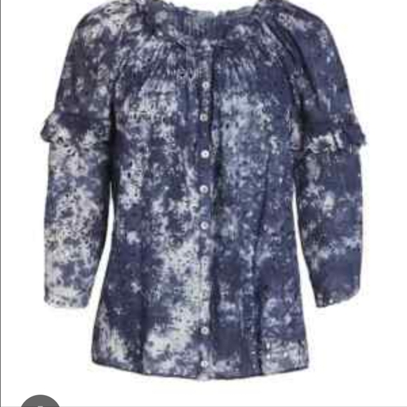 LOVE  SHACK FANCY Floral Print Blouse - Picture 1 of 7